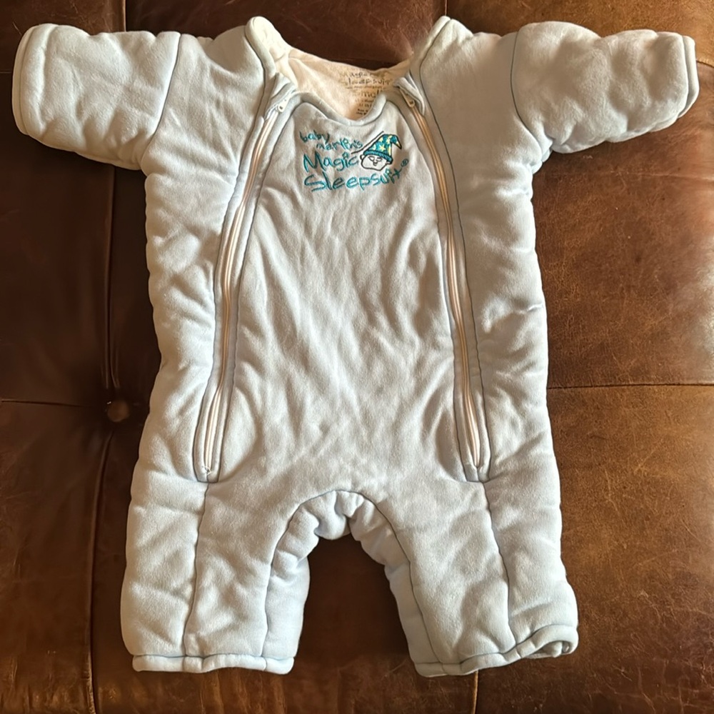 Magic Merlin Sleepsuit, Blue Size Small